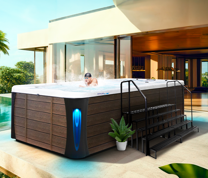 Calspas hot tub being used in a family setting - Glendale